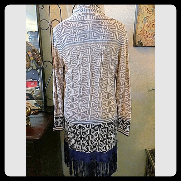 ✨NIC & ZOE Long Cardigan w/Fringe Hemline✨ - Picture 2 of 7
